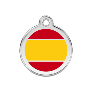 Hundemarke Spanische Flagge Gelb Größe M