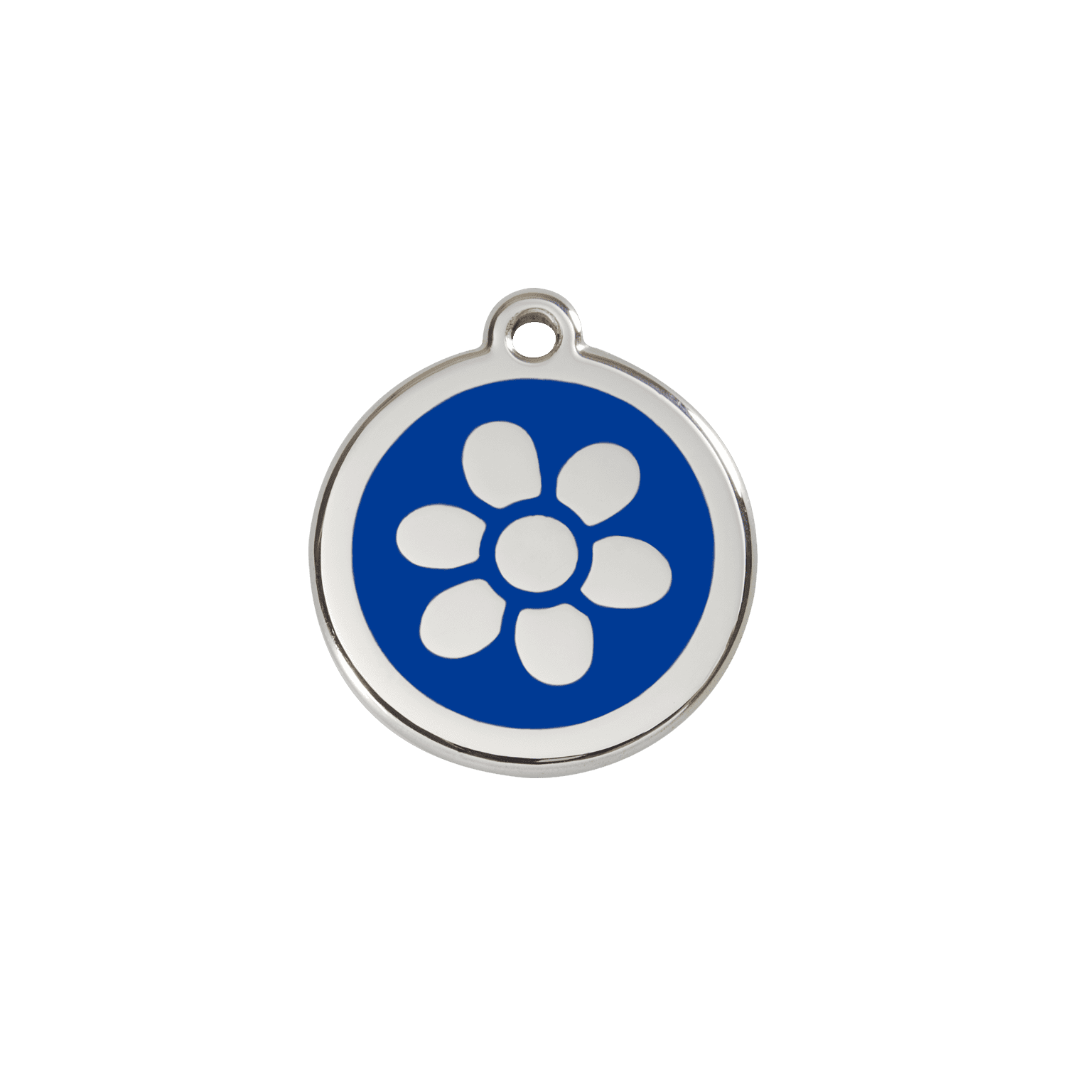 Vue avant - Médaille personnalisée pour chien/chat Red Dingo Émail/Acier inoxydable Bleu foncé - Größe S