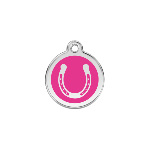 Katzenmarke Hufeisen Rose 20mm klein