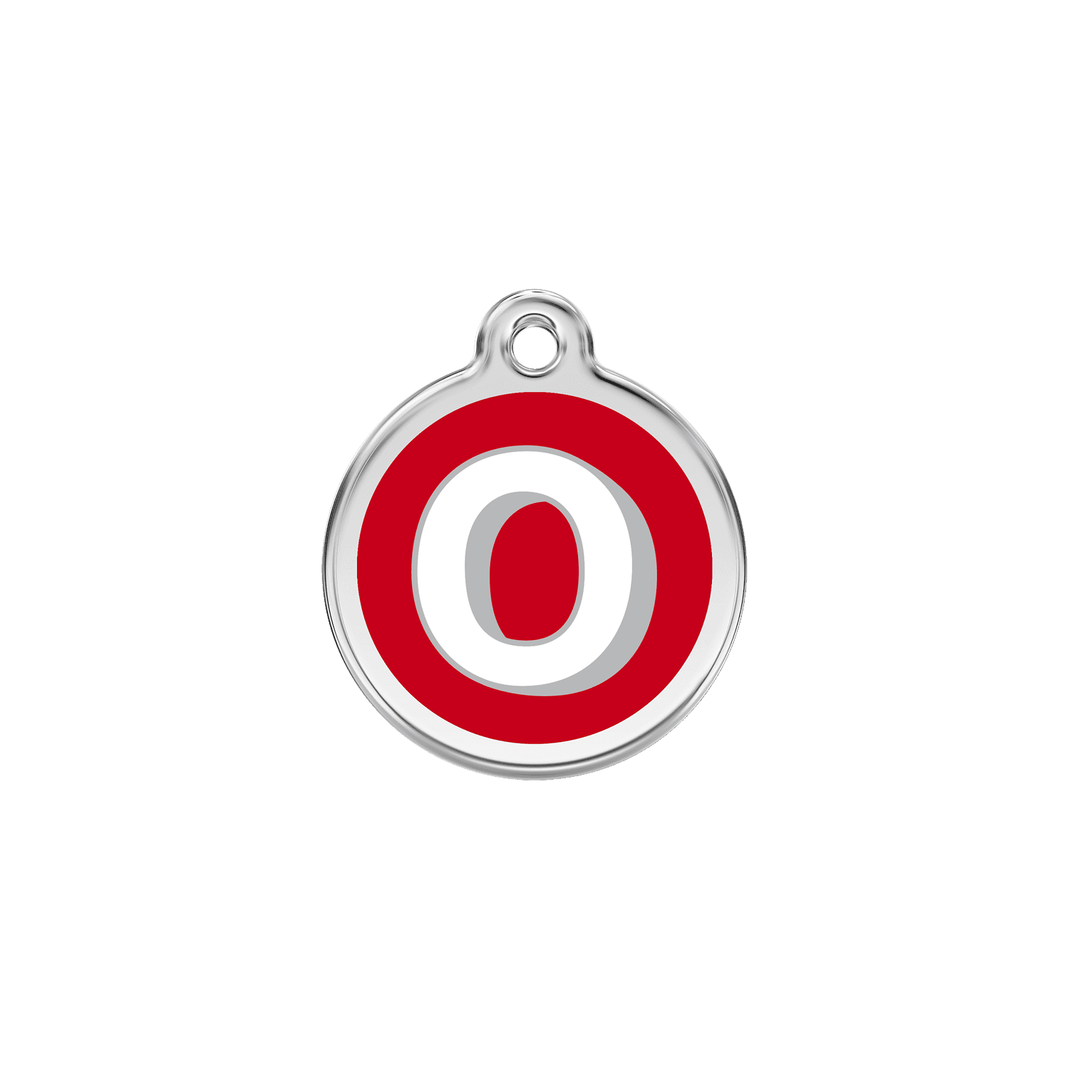 Vue avant - Médaille personnalisée pour chien/chat Red Dingo Émail/Acier inoxydable O Rouge S 20.00 7G - Kostenlose Lieferung