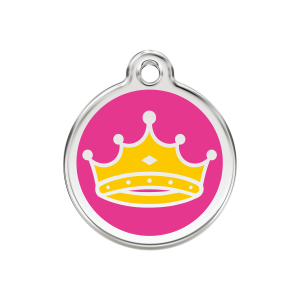 Hundemarke Reine in leuchtendem Pink Größe M