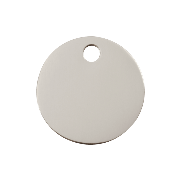 Vue avant - Médaille personnalisable pour chien Red Dingo - Plat acier inoxydable - Größe M