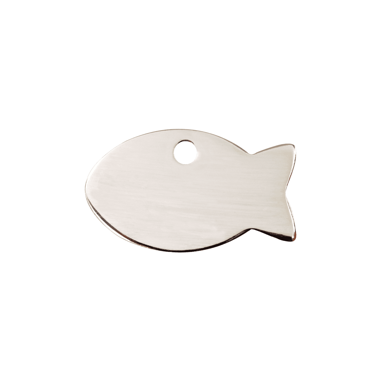 Vue avant - Médaille personnalisée Red Dingo pour chien/chat - Motif poisson - Größe S