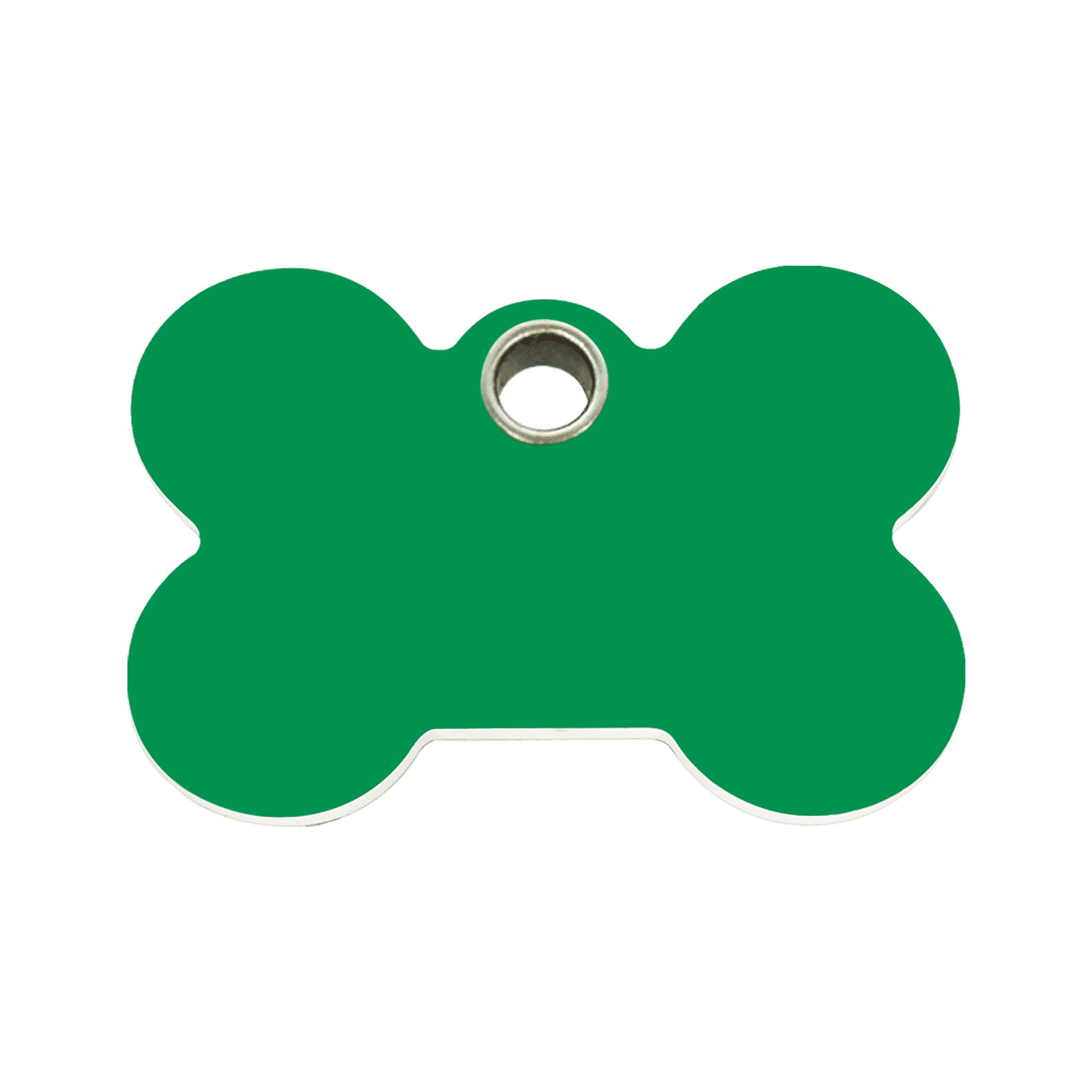 Vue avant - Médaille personnalisable Red Dingo Os vert Größe M pour chien - Réf : 04-BN-GR-ME
