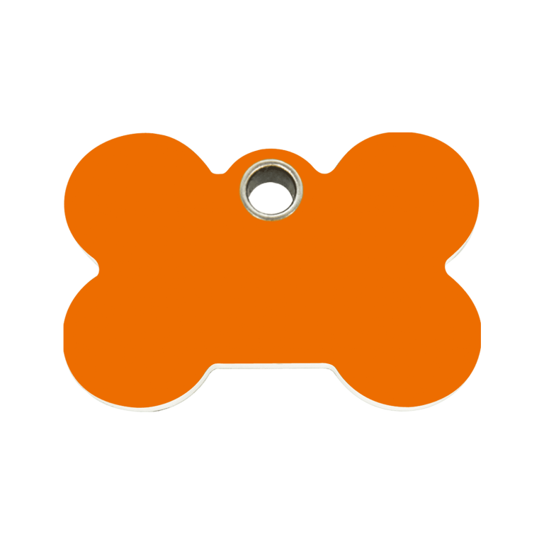 Vue avant - Médaille personnalisée pour chien Red Dingo Os Orange M - Gravure incluse