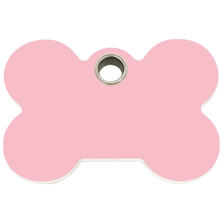 Vue avant - Médaille personnalisée pour chien Red Dingo Os Rose Größe L - 04-BN-PK-LG