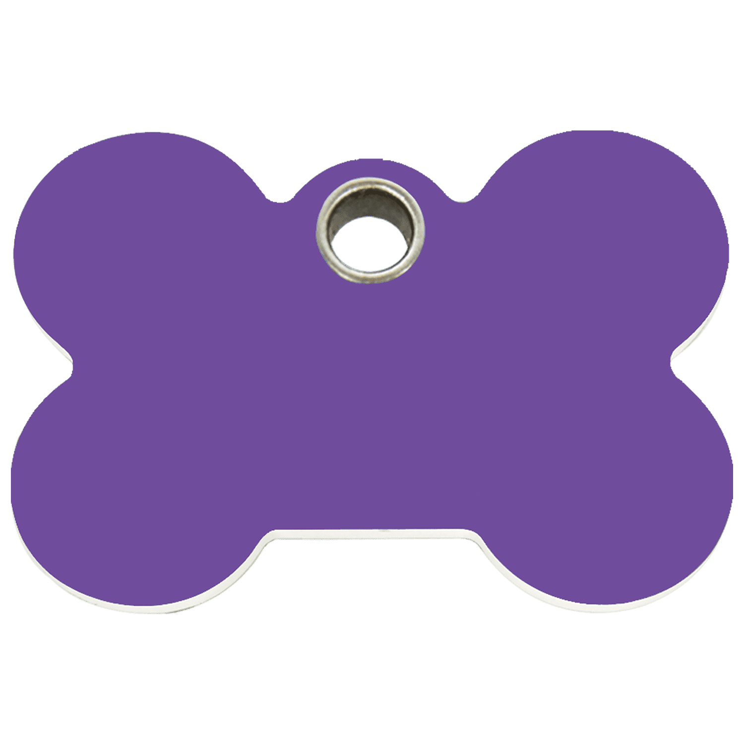 Vue avant - Médaille personnalisée pour chien Red Dingo Os Violet Größe L - 04-BN-PU-LG