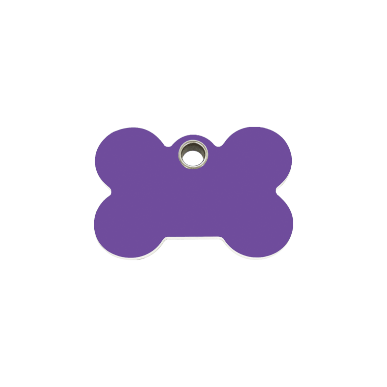 Vue avant - Médaille personnalisée pour chat Red Dingo Os Violet Größe S - 04-BN-PU-SM