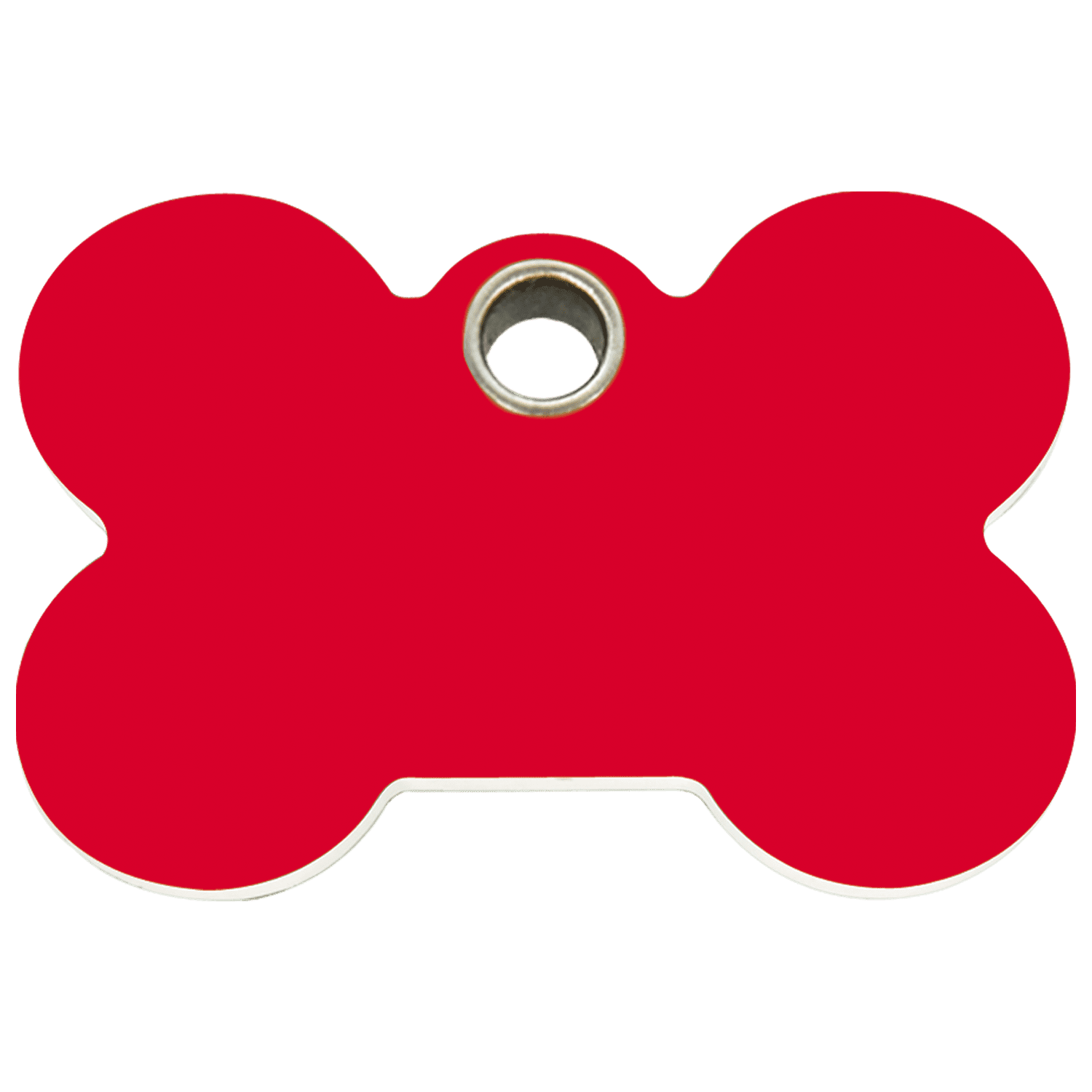 Vue avant - Médaille personnalisée pour chien Red Dingo Os Rouge Größe L - 04-BN-RE-LG