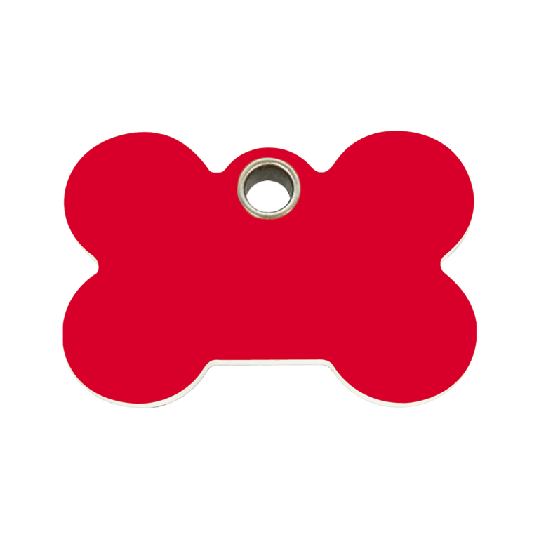 Vue avant - Médaille personnalisée pour chien Red Dingo Os Rouge Größe M - 04-BN-RE-ME