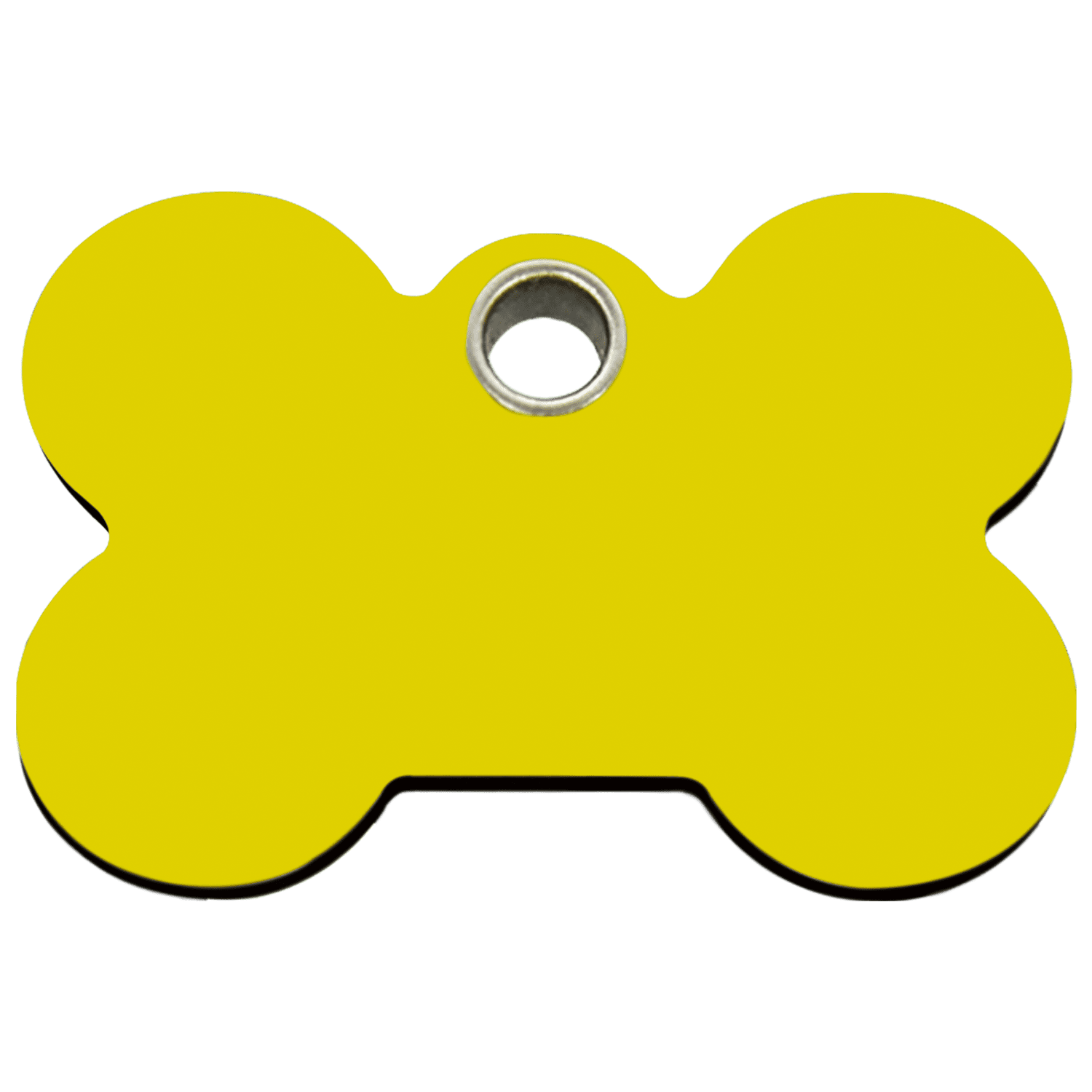 Vue avant - Médaille personnalisable pour chien Red Dingo Os Jaune Größe L - 04-BN-YE-LG