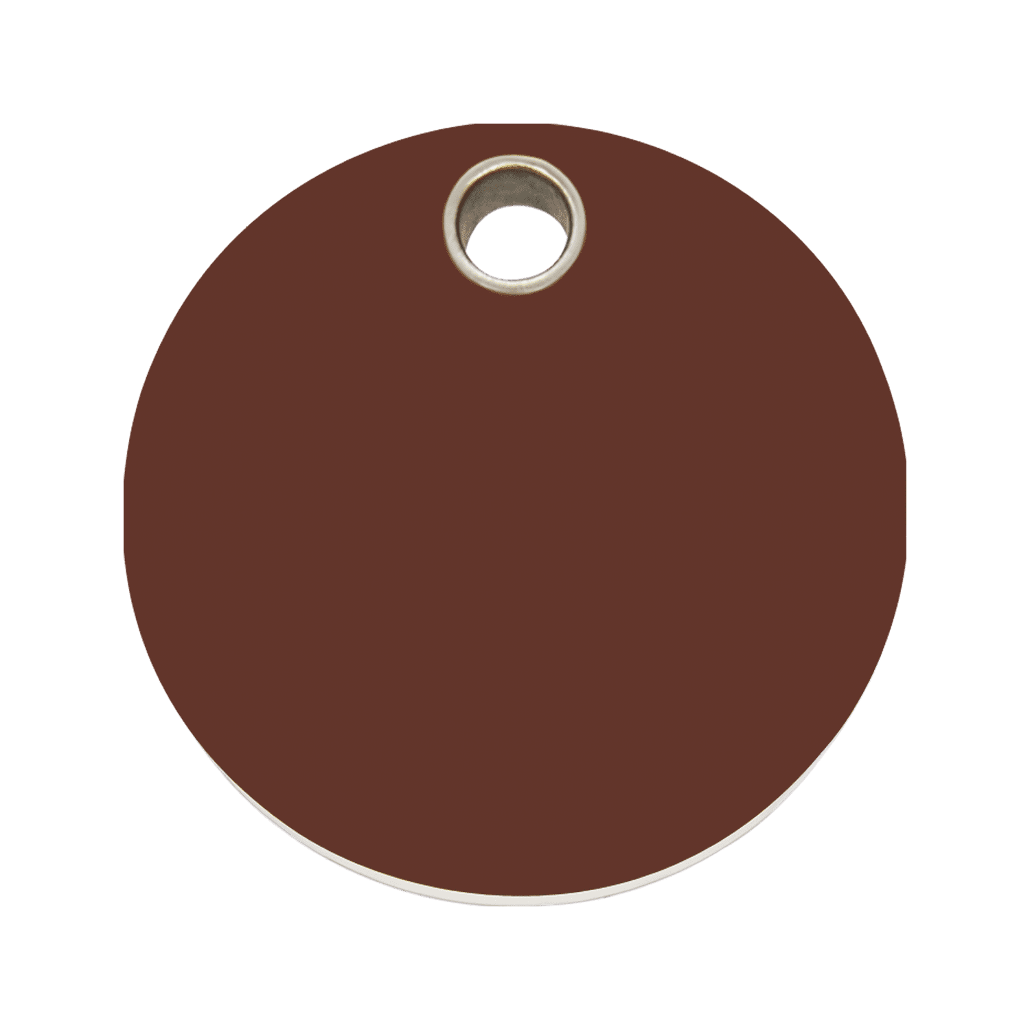 Vue avant - Médaille personnalisable pour chien Red Dingo brun - Größe L - Gravure incluse