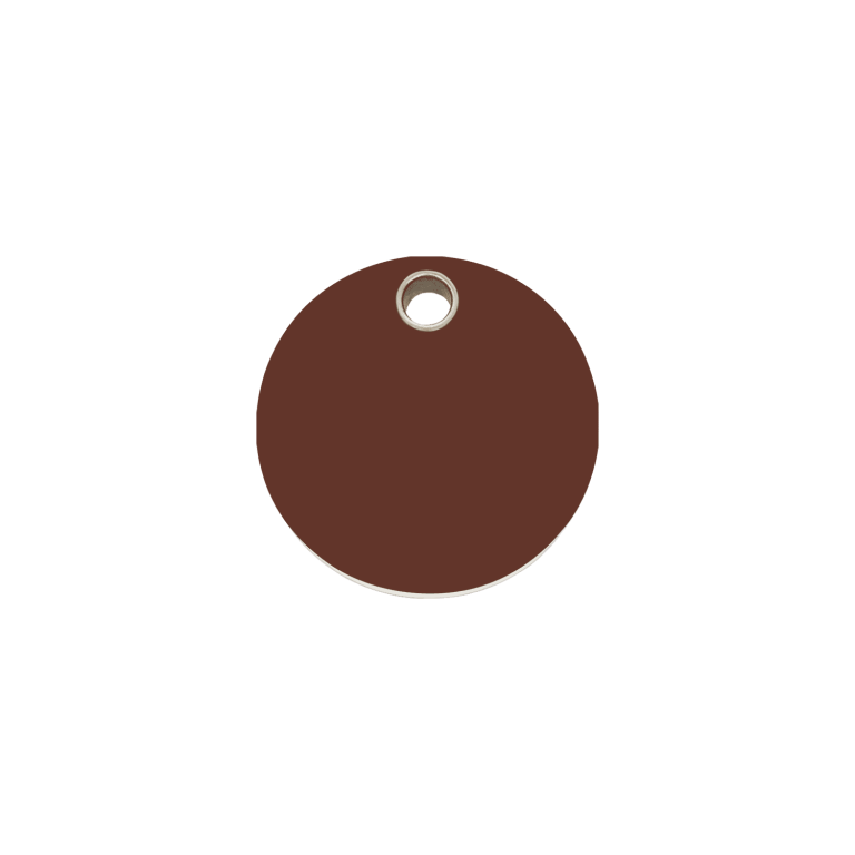 Vue avant - Médaille personnalisée pour chien/chat Red Dingo brun - Größe S - Plastique plat