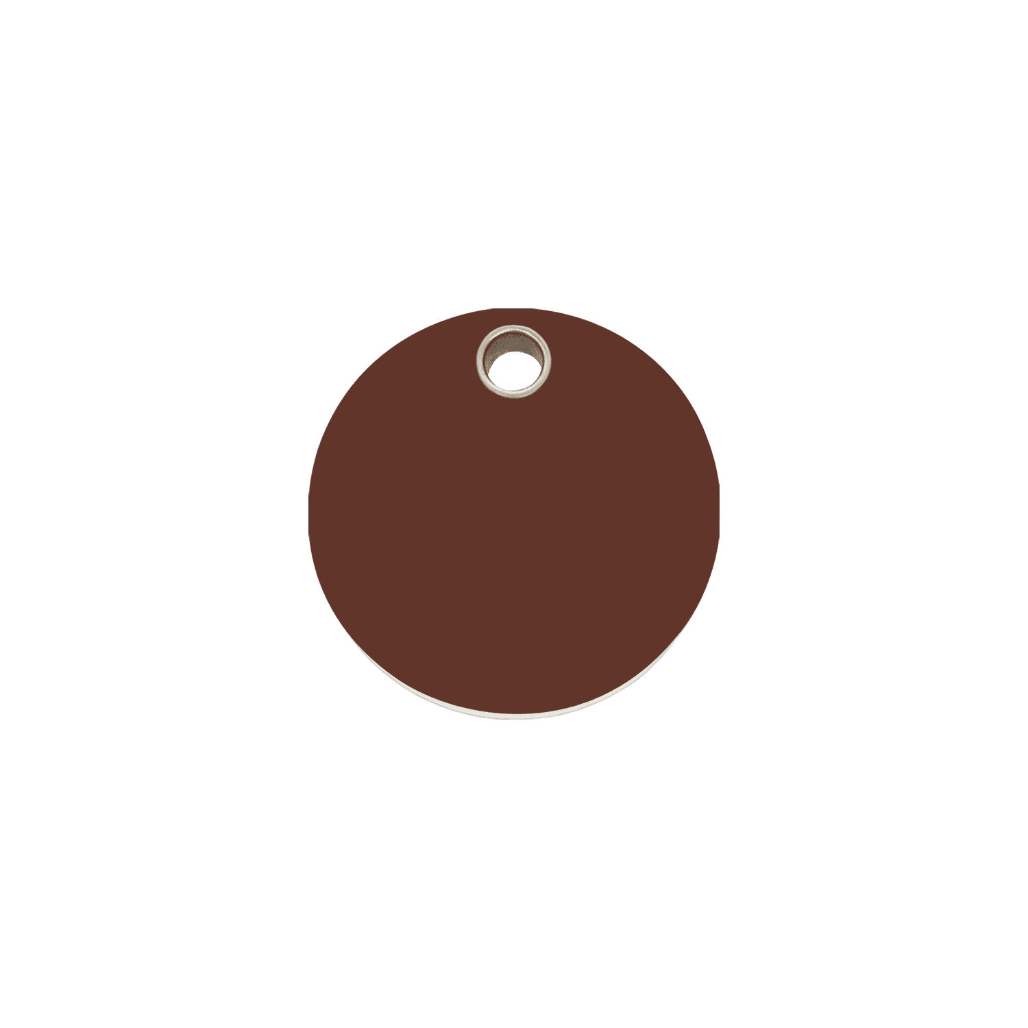 Vue avant - Médaille personnalisée pour chien/chat Red Dingo brun - Größe S - Plastique plat