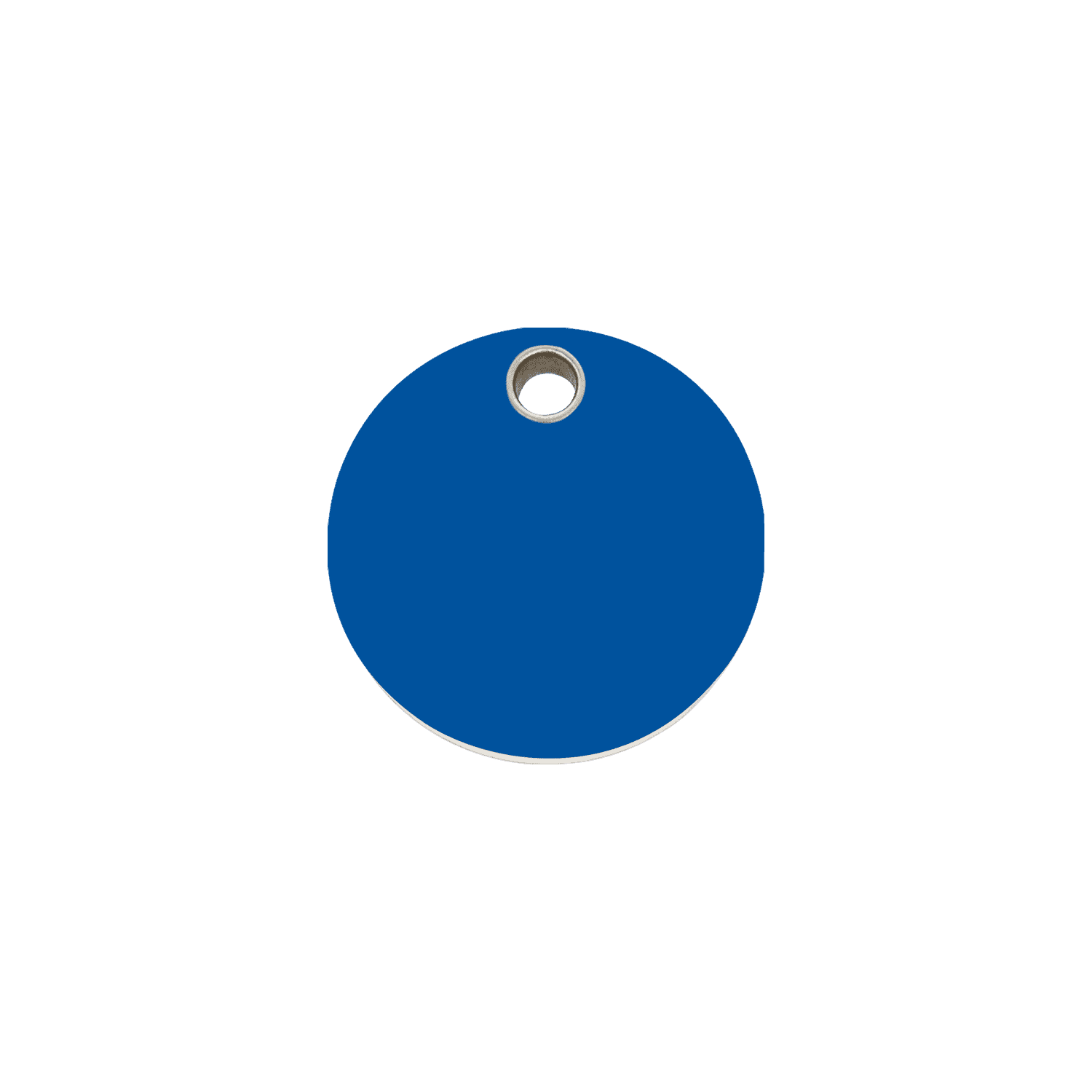 Vue avant - Médaille personnalisée pour chien/chat Red Dingo Plastique plat Cercle Bleu foncé - Größe S