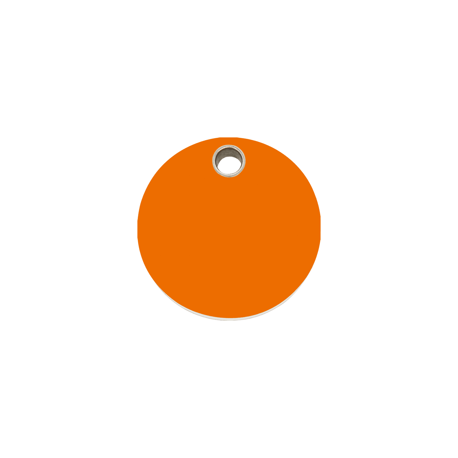 Vue avant - Médaille personnalisable pour chien/chat Red Dingo - Plastique plat orange - Größe S