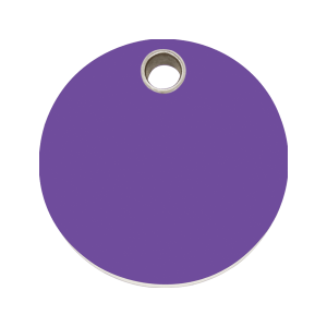 Hundemarke Kreis Kunststoff Flach L Violett