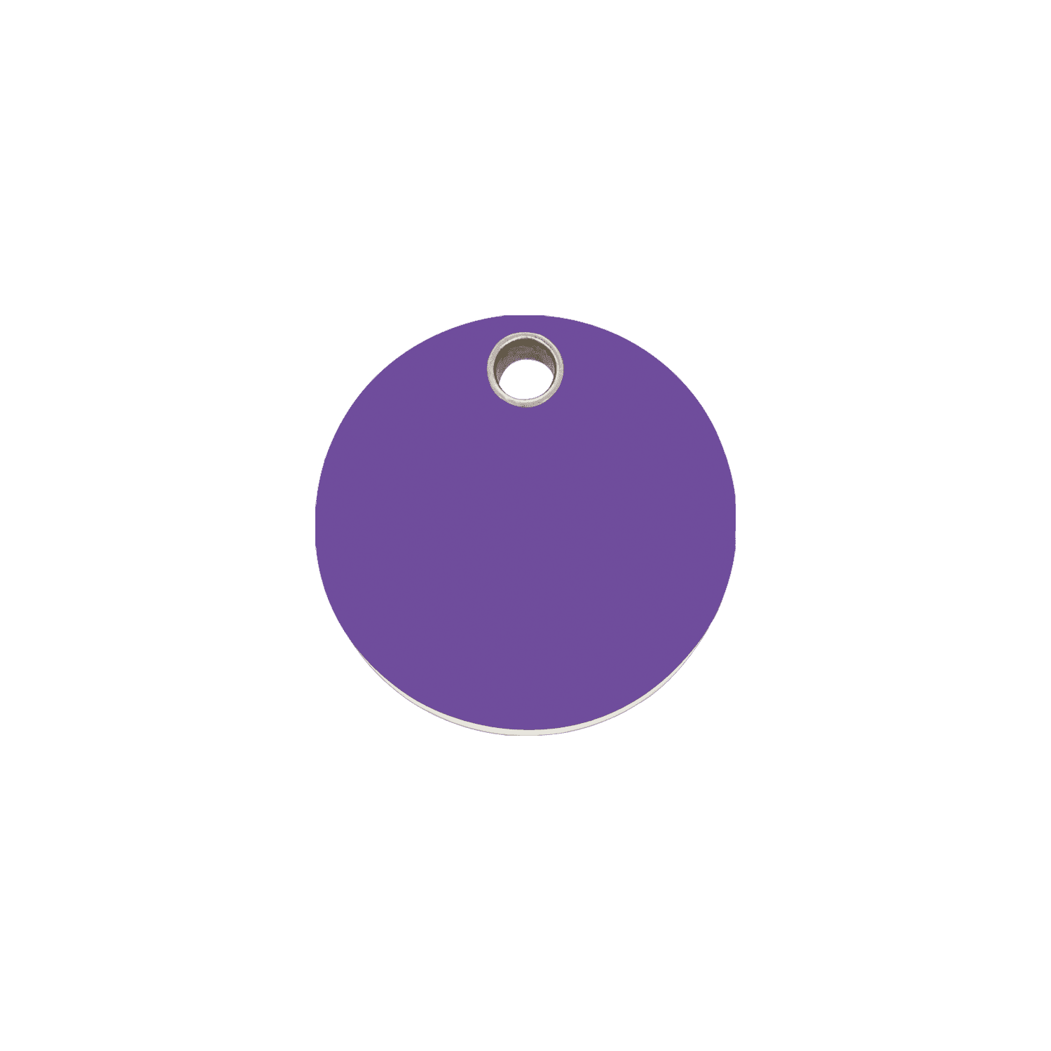 Vue avant - Médaille personnalisée pour chien/chat Red Dingo violet - Größe S - Gravure - 04-CL-PU-SM