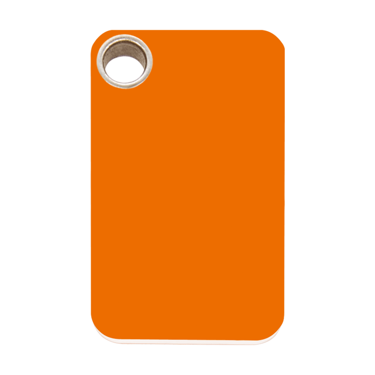 Vue avant - "Médaille personnalisée pour chien Red Dingo Orange L - Gravure incluse"