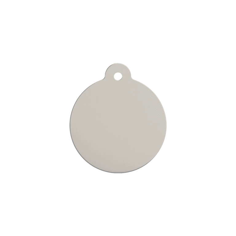 Vue arrière - Médaille personnalisée pour chien/chat Red Dingo Émail/Acier inoxydable Poisson Bleu clair S 20.00 7G
