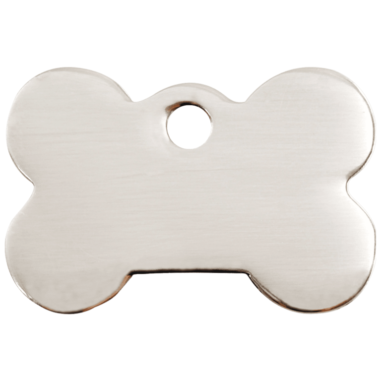 Vue arrière - Médaille personnalisée pour chien Red Dingo Os en acier inoxydable - Größe M - Réf : 02-BN-ZZ-ME