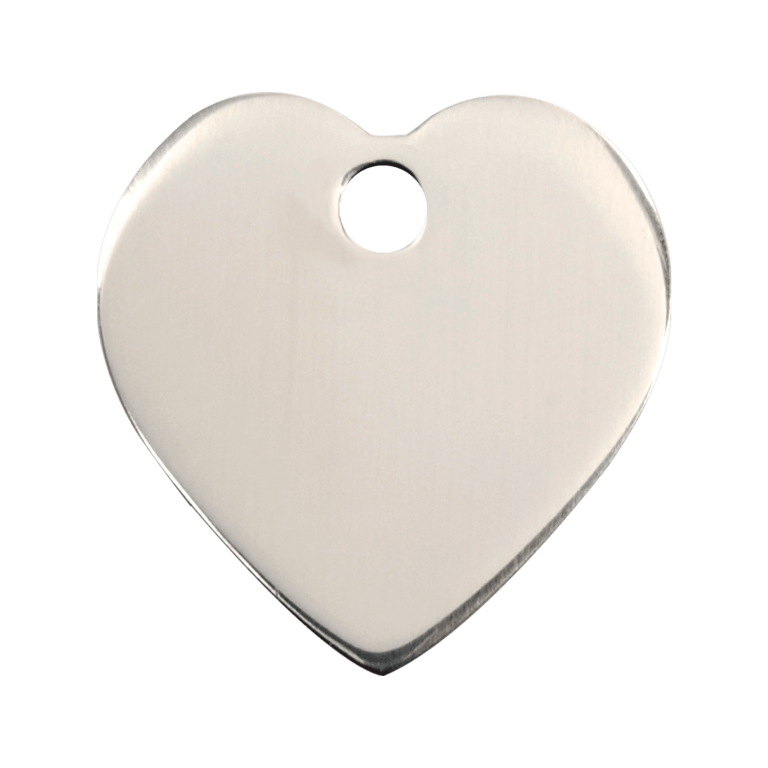 Vue arrière - Médaille personnalisable Red Dingo cœur acier inoxydable - Größe M - 02-HT-ZZ-ME