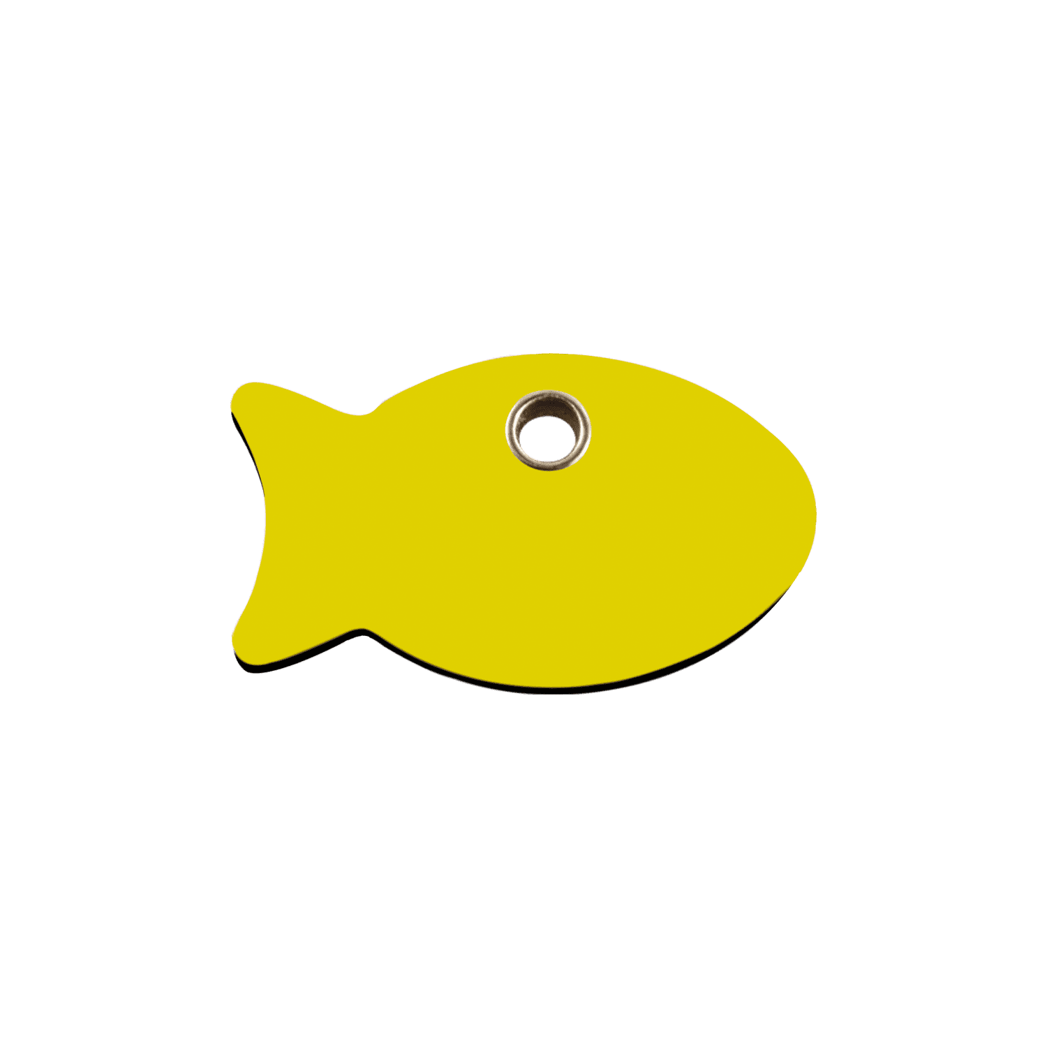 Vue arrière - Médaille personnalisée pour chat Red Dingo Plastique plat motif poisson vert - Größe S